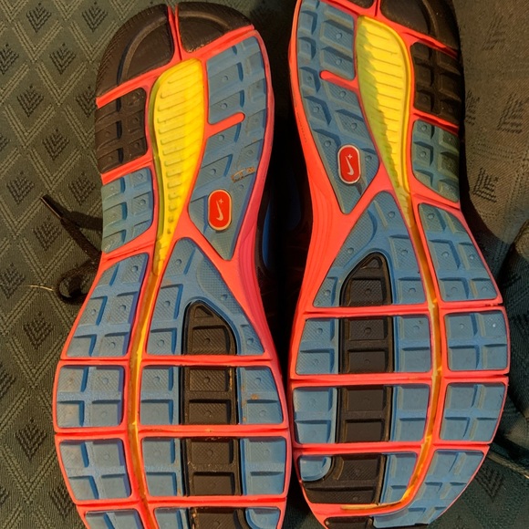 Nike lunarglide black pink sneakers size 12 womans - Picture 6 of 7